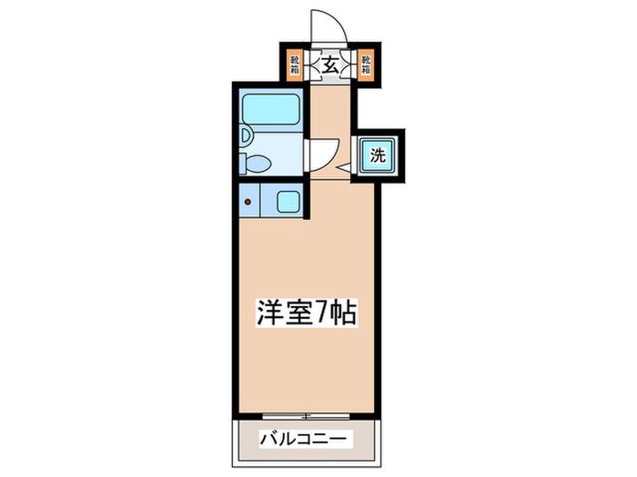 サーパス南烏山(ワンルーム/3階)の間取り写真