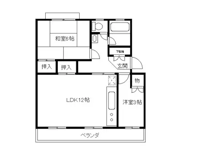 高洲2-7-3-108(2LDK/1階)の間取り写真