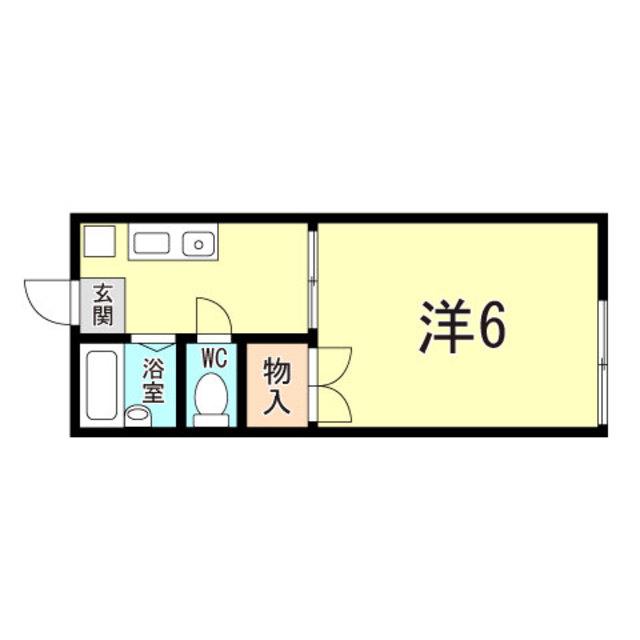 サンコート板宿(1K/1階)の間取り写真