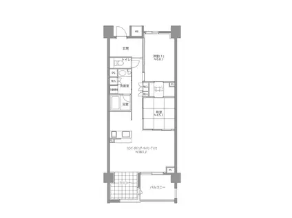 パークシーズンズ箱根強羅(2LDK/2階)の間取り写真
