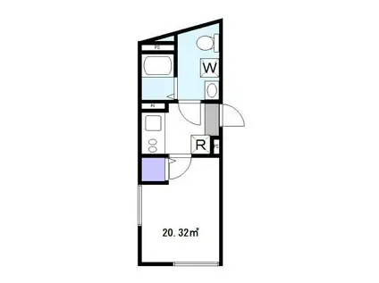 NOCE AYASE(1K/3階)の間取り写真