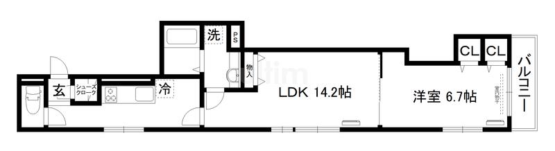STAR T(1LDK/2階)の間取り写真