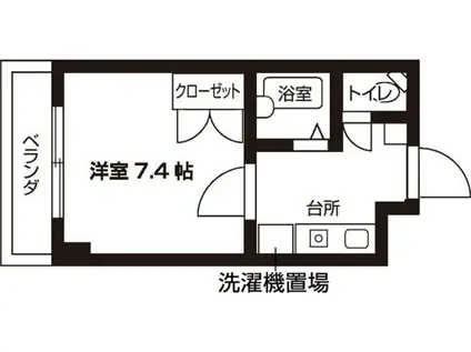 ウイステリア新瑞(1K/7階)の間取り写真