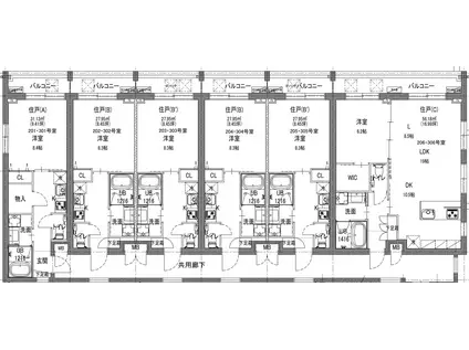 LALA NISHIAZABU(1K/3階)の間取り写真
