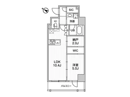 ステージグランデ日本橋人形町(1SLDK/4階)の間取り写真