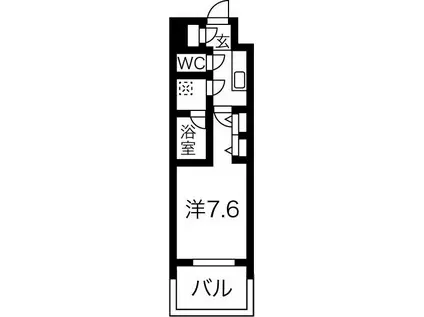 スプランディッド三国I(1K/7階)の間取り写真