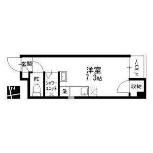 ブレストンコート覚王山(ワンルーム/3階)の間取り写真