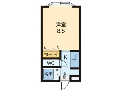 ジュネスI号館(1K/1階)の間取り写真