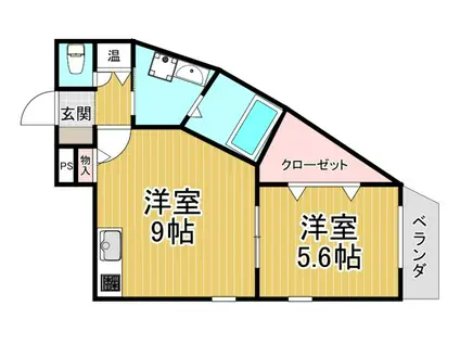 GKレジデンス清荒神(1LDK/3階)の間取り写真