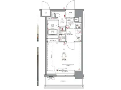 ジェノヴィア西川口II(1K/5階)の間取り写真