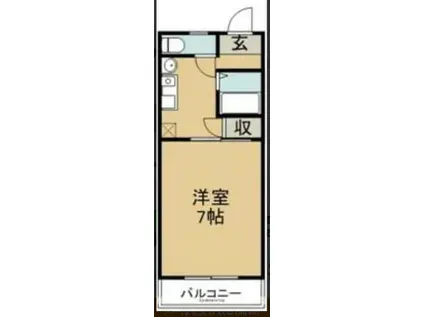 エクセレントハイム(1K/1階)の間取り写真