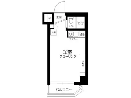 マートルコート森下(ワンルーム/2階)の間取り写真