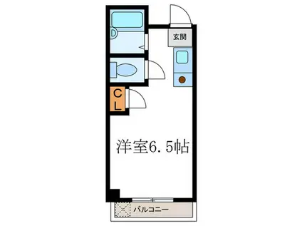 ミストラル浄土寺(ワンルーム/2階)の間取り写真