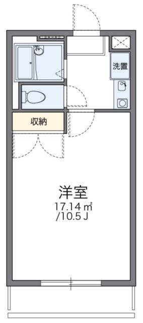 レオパレスピア(1K/1階)の間取り写真