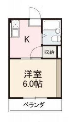 コート新北II(1K/3階)の間取り写真