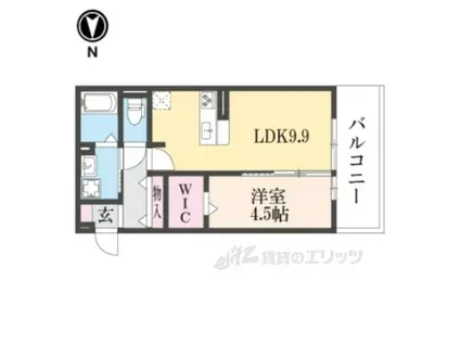 ラ・グレース(1LDK/3階)の間取り写真