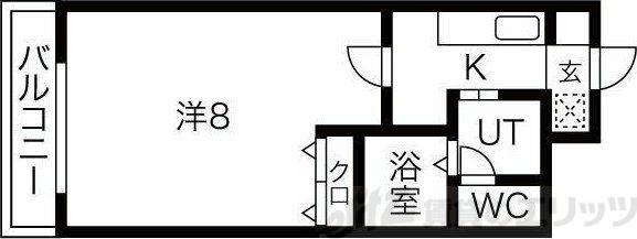 ルミエール新大阪(1K/10階)の間取り写真