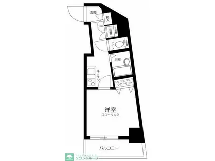 スカイコート新宿落合南長崎駅前(1K/4階)の間取り写真