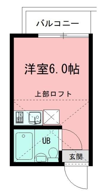 オリーブ弘明寺(ワンルーム/2階)の間取り写真