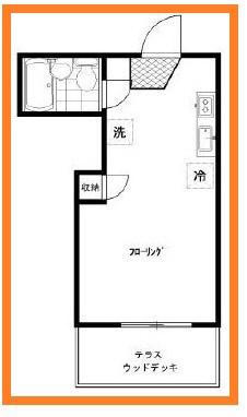 ドルチェ65(ワンルーム/1階)の間取り写真