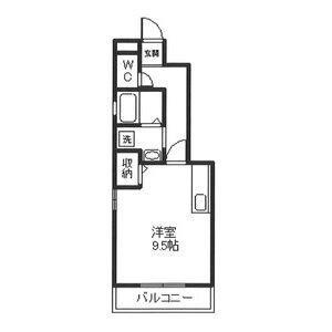 サンフローラ池田(ワンルーム/1階)の間取り写真