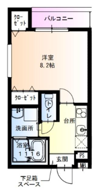 フジパレス新金岡V番館(1K/2階)の間取り写真