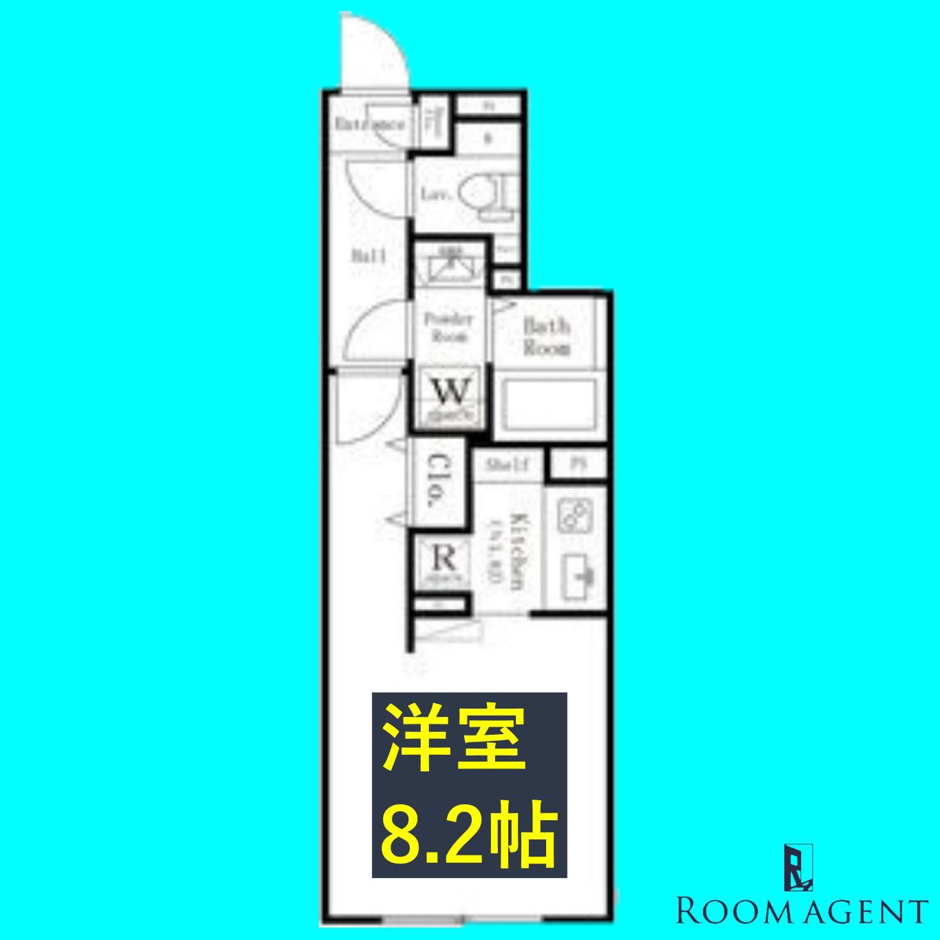 LUORE大曽根(1K/5階)の間取り写真