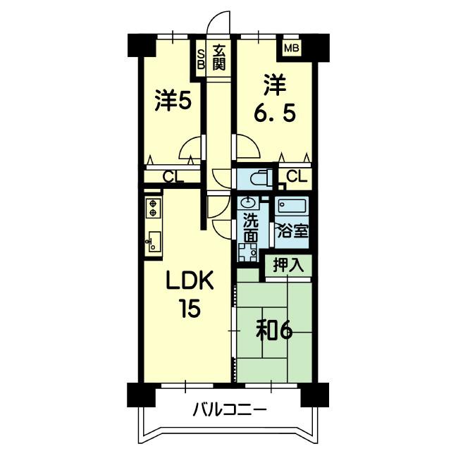 コアマンション大江東 802号(3LDK/8階)の間取り写真