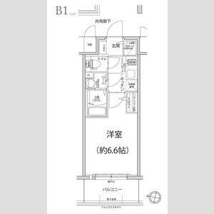 エスリード神戸大倉山ヒルズ(1K/3階)の間取り写真