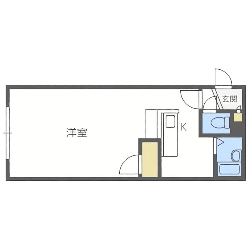 NANGOUISLAND(1K/4階)の間取り写真