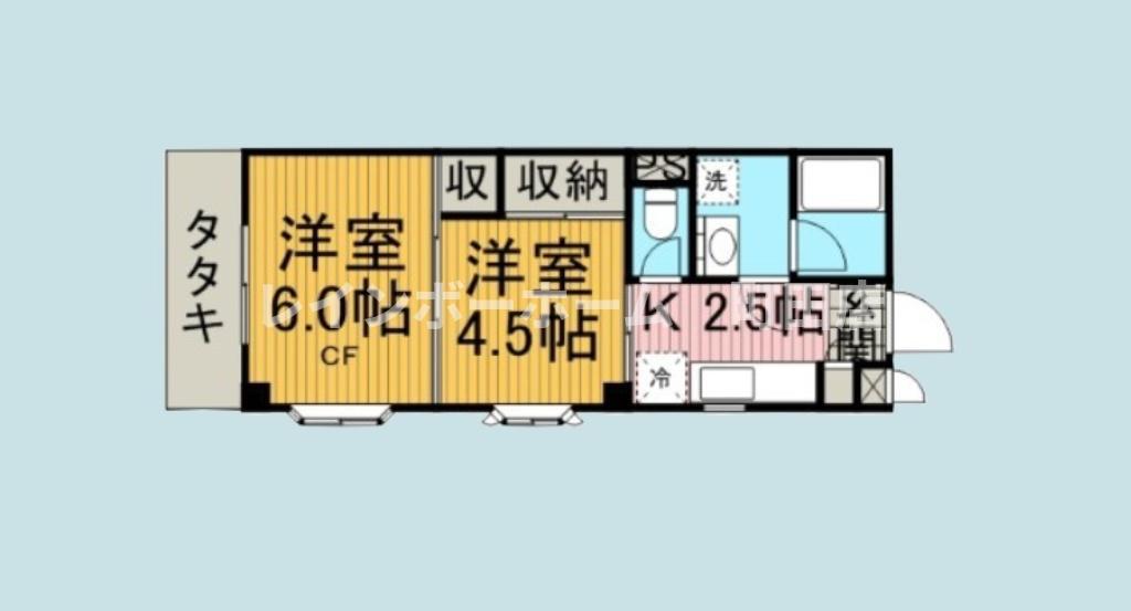 メッツ町田(2K/1階)の間取り写真
