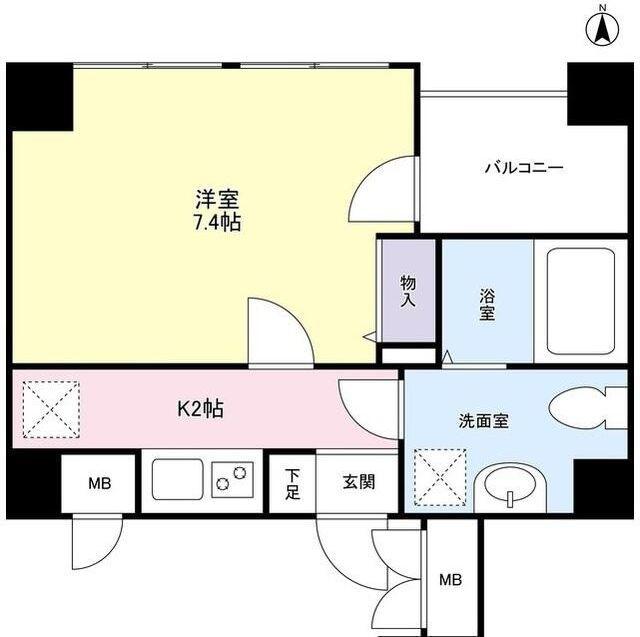 CASA・COCO(1K/3階)の間取り写真