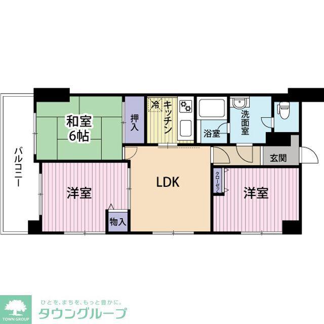 クリソベール本丸(3SDK/3階)の間取り写真