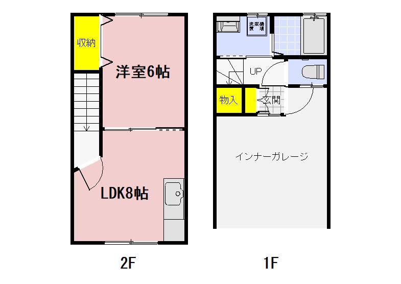 GLANZ(1LDK/1階)の間取り写真