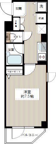RISESTAGE MAGOME(1K/3階)の間取り写真