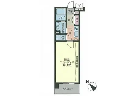アイズ新横浜(1K/9階)の間取り写真