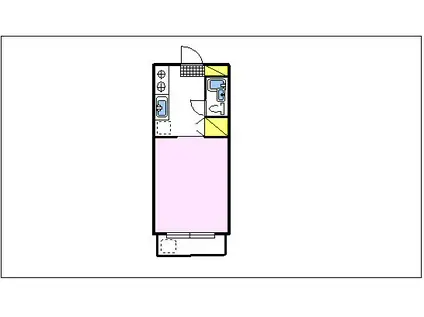 シティマンションいいつか(1K/1階)の間取り写真