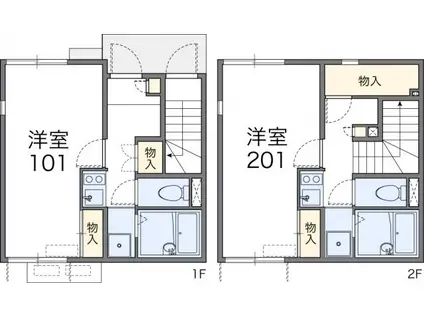 名東本通ウエスト(1K/1階)の間取り写真