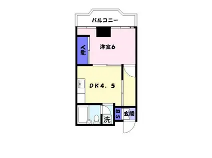 シャトー三和III号館(ワンルーム/3階)の間取り写真