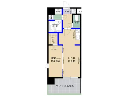 エムビルデベロップコアV(1LDK/6階)の間取り写真