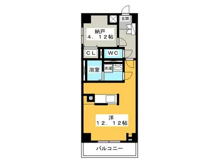 カーサ パズエス(ワンルーム/1階)の間取り写真