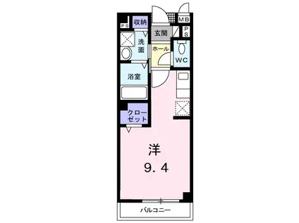 JR紀勢本線 黒江駅 徒歩1分 2階建 築24年(ワンルーム/2階)の間取り写真