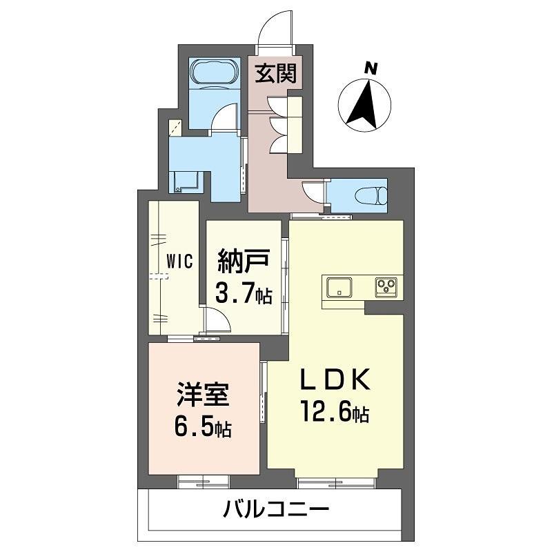 ウェルビー(1SLDK/3階)の間取り写真