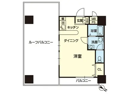 フォルム本荘 705号(ワンルーム/7階)の間取り写真