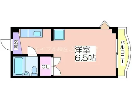 メゾンリベリカ(ワンルーム/4階)の間取り写真