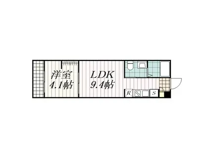 CONFORT CITY 西千葉(1LDK/1階)の間取り写真
