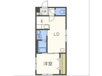 PULCINO(1LDK/4階)の間取り写真