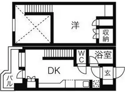 サンシャインシティー21(1LDK/10階)の間取り写真