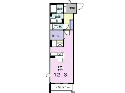 LOTUS南浜(ワンルーム/2階)の間取り写真