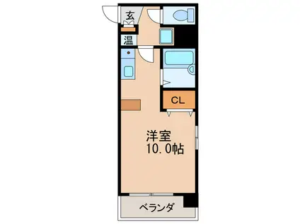 アメニティ泉(ワンルーム/6階)の間取り写真